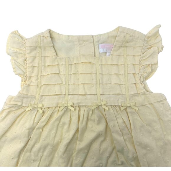 Baby Girls - Vintage Romper with Ruffled Sleeves & Layered Top - 6-12 Month - Picture 3 of 7